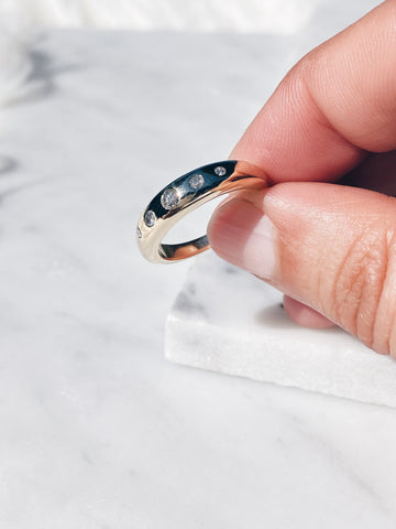 6 SIDED HAND CARVED RING