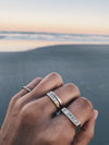 6 SIDED HAND CARVED RING
